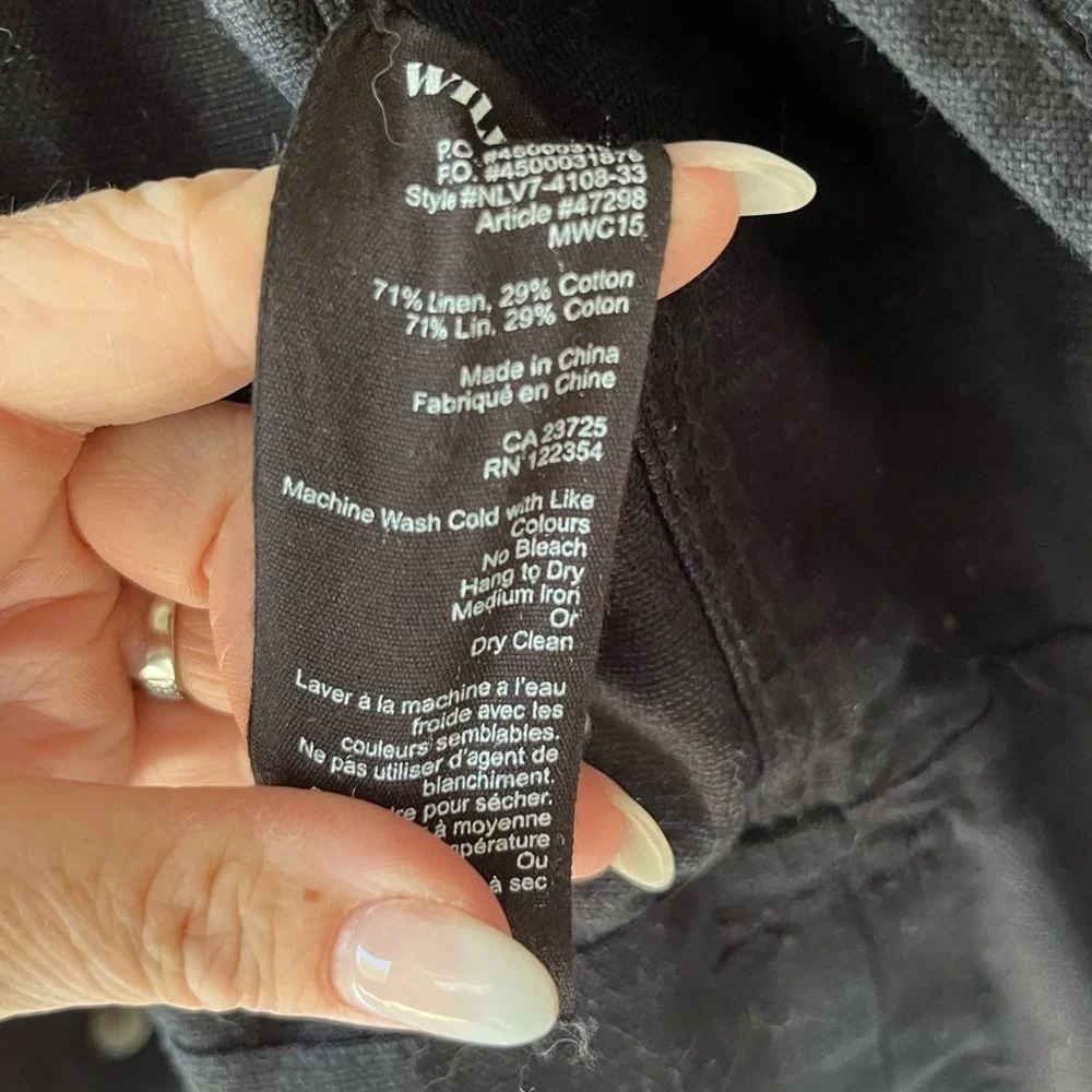 Wilfred Free Raydar Linen/Cotton Moto Jacket - Picture 7 of 11